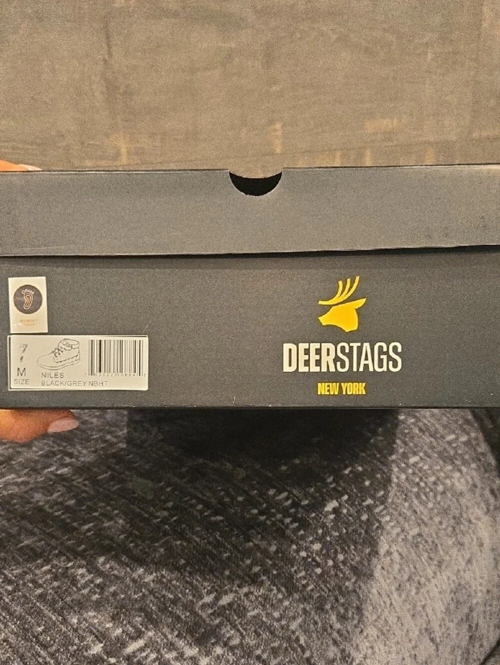 Deer Stags Kids' Gray High-Top Sneakers